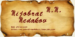 Mijobrat Medakov vizit kartica